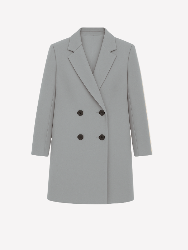 Dames Dubbelzijdig Jack – Klassiek, Elegant en Veelzijdig Jasje-Jacket-Suzannies-Grijs-S-Suzannies