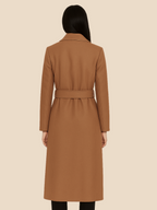 Dames Dubbelzijdige Wollen Jas – Elegante en Warme Tussenjas-Jacket-Suzannies-Khaki-S-Suzannies