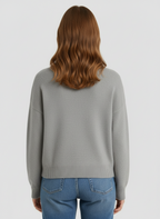 Dames Gebreide Trui – Eenvoudige, Warme en Elegante Casual Trui