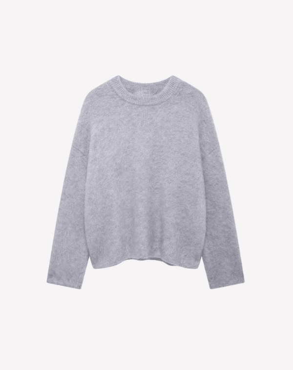 Dames Gebreide Trui – Eenvoudige, Warme en Elegante Casual Trui-Sweater-Suzannies-Grijs-S-Suzannies