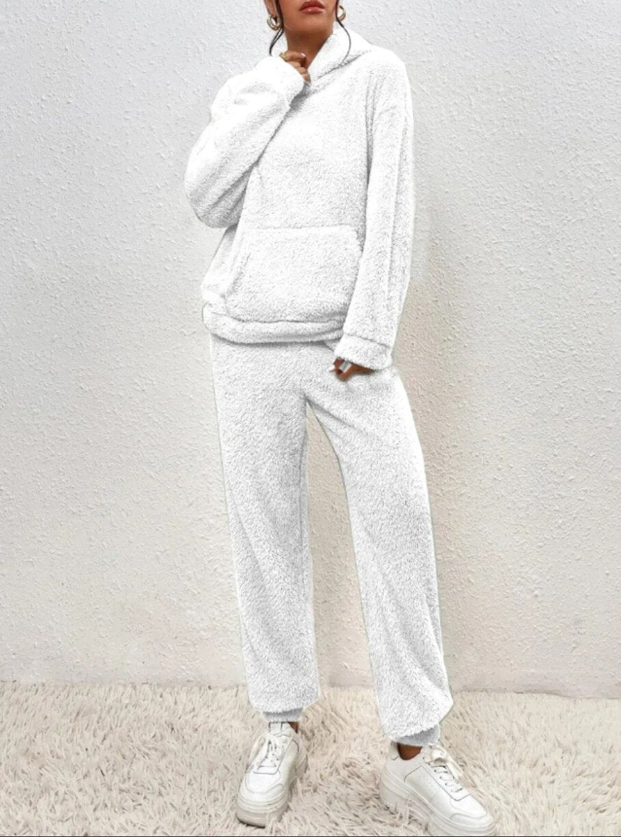 Dames Huispak Set – Teddy, Hoodie, Loungewear Set-Dames Lounge Set-Suzannies-Suzannies