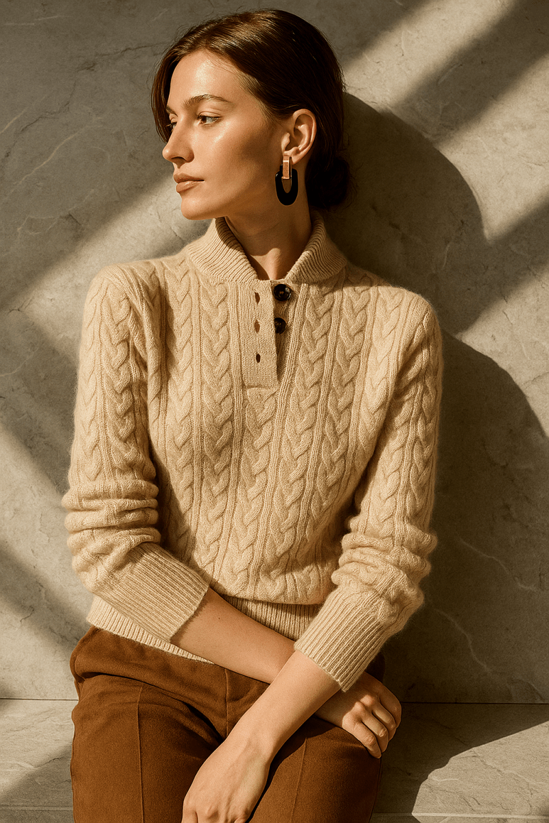 Dames Kabeltrui – Elegant, Comfortabel, Kabelgebreid Trui-Sweater-Suzannies-Suzannies