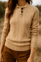 Dames Kabeltrui – Elegant, Comfortabel, Kabelgebreid Trui-Sweater-Suzannies-Suzannies