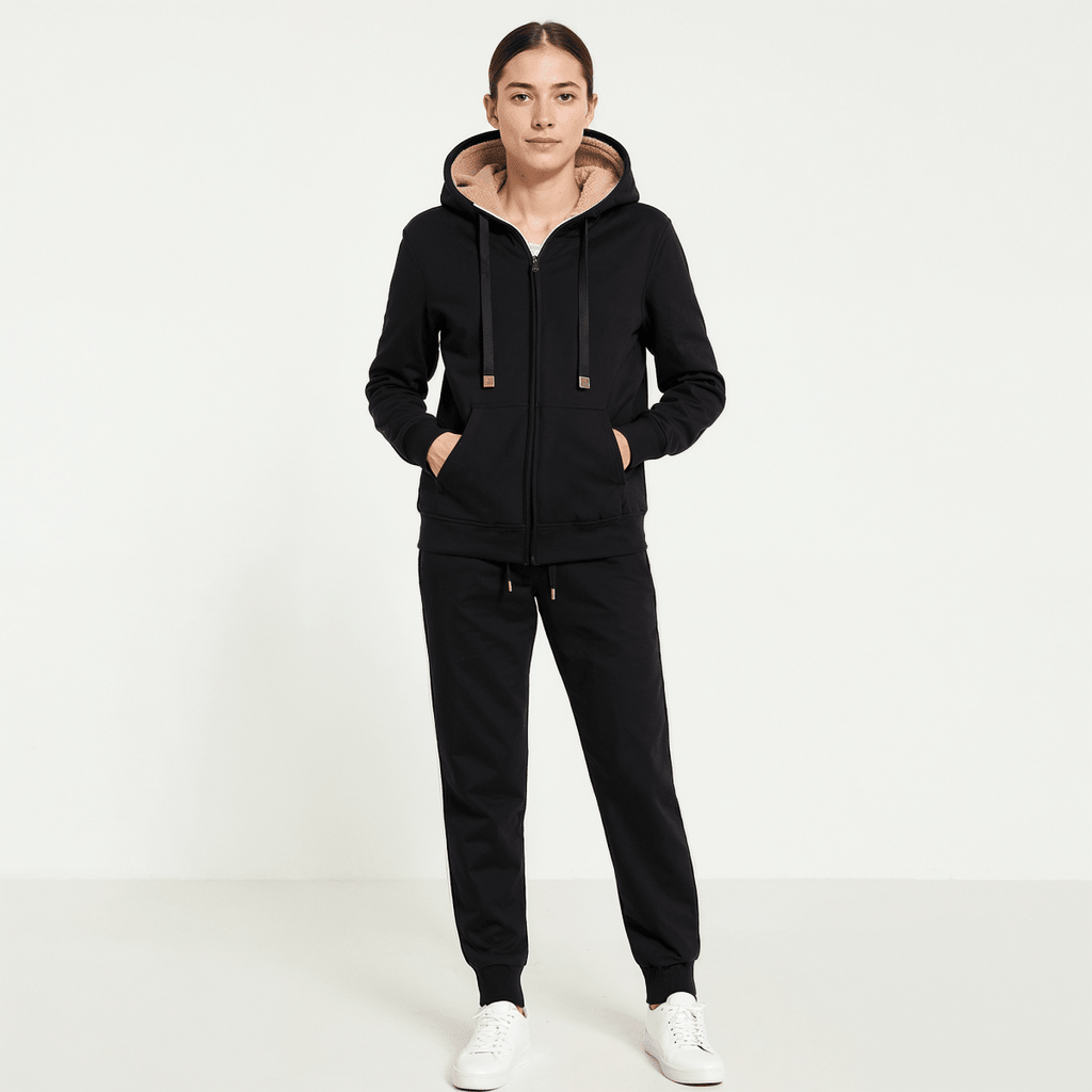Dames Lounge Set – Hoodie met Ritssluiting, Loungewear-Dames Lounge Set-Suzannies-Suzannies
