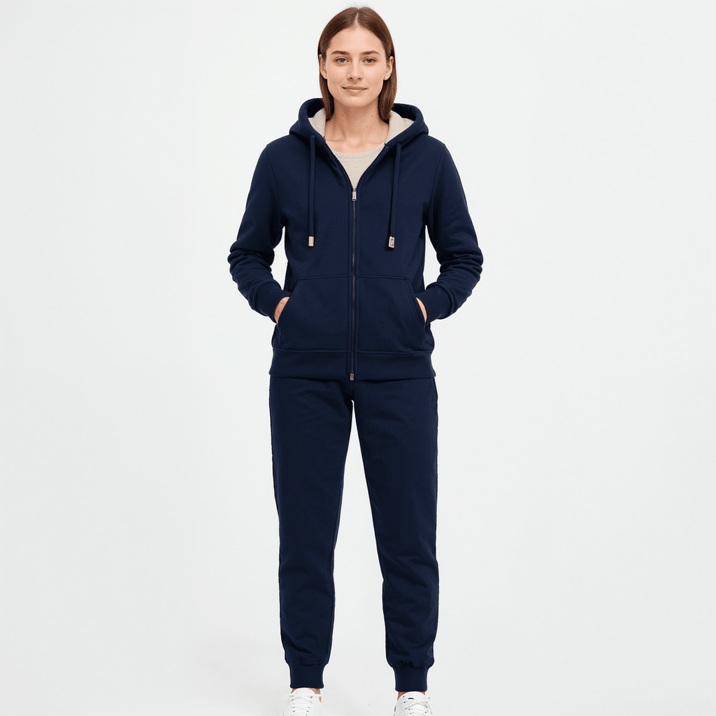 Dames Lounge Set – Hoodie met Ritssluiting, Loungewear-Dames Lounge Set-Suzannies-Suzannies