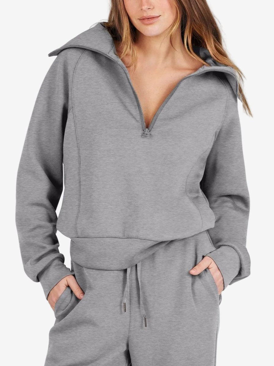 Dames Loungewear Set – Half Zip, Comfortable Lounge Set-Dames Loungewear Set-Suzannies-Suzannies