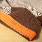 Dames Visgraat Trui – Colkraag, Gestreept Patroon, Coltrui-Trui-Suzannies-Suzannies