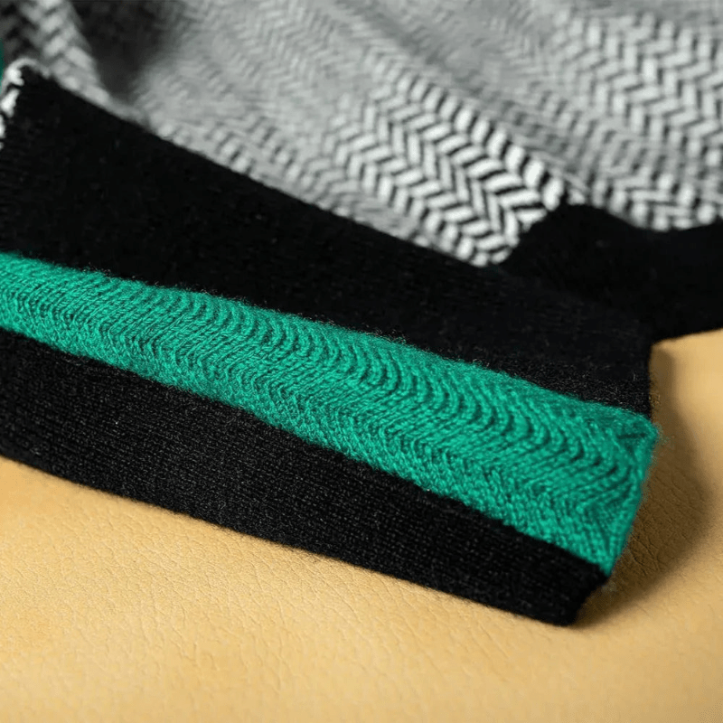 Dames Visgraat Trui – Colkraag, Gestreept Patroon, Coltrui-Trui-Suzannies-Suzannies