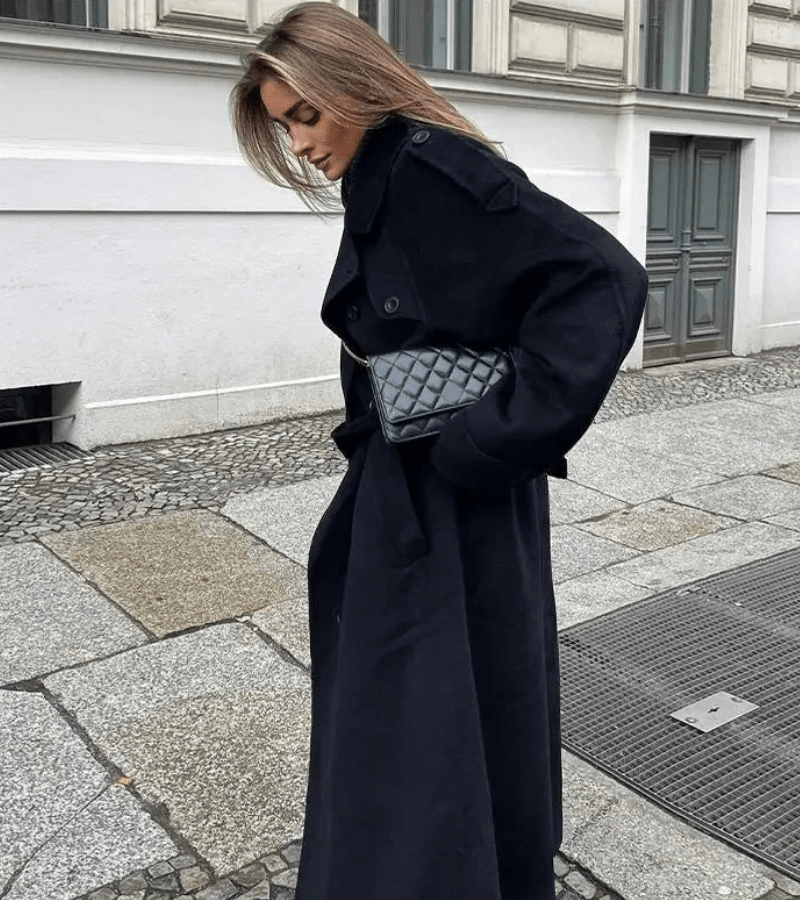 Dames Winterjas – Lang, Oversized, Elegant Mantel-Dames Winterjas-Suzannies-Suzannies