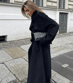 Dames Winterjas – Lang, Oversized, Elegant Mantel-Dames Winterjas-Suzannies-Suzannies