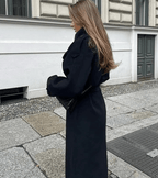 Dames Winterjas – Lang, Oversized, Elegant Mantel-Dames Winterjas-Suzannies-Suzannies