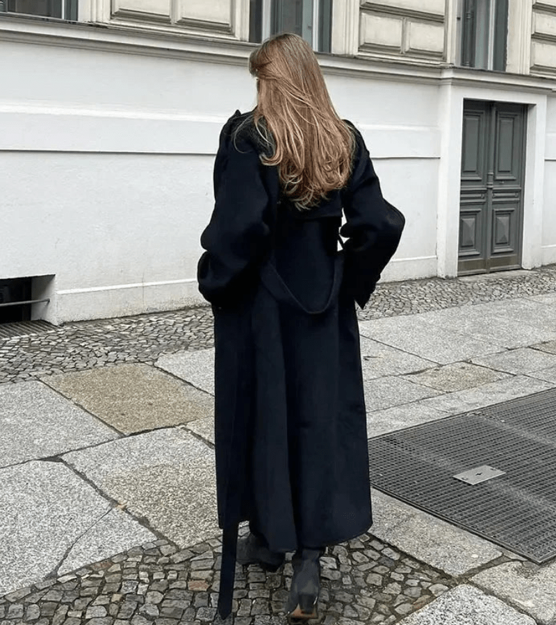 Dames Winterjas – Lang, Oversized, Elegant Mantel-Dames Winterjas-Suzannies-Suzannies