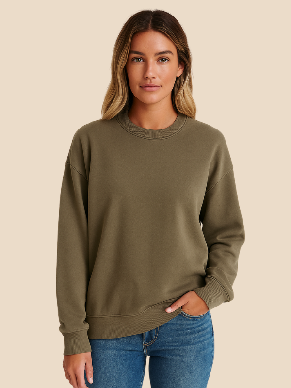 Damestrui – Comfortabele, Warme en Stijlvolle Trui voor de Herfst-Sweater-Suzannies-Khaki-S-Suzannies